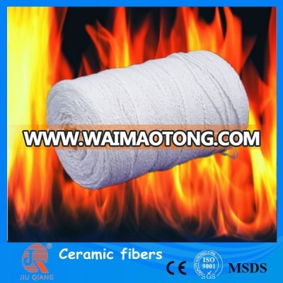 Refractory sealing twisted ceramic fiber yarn